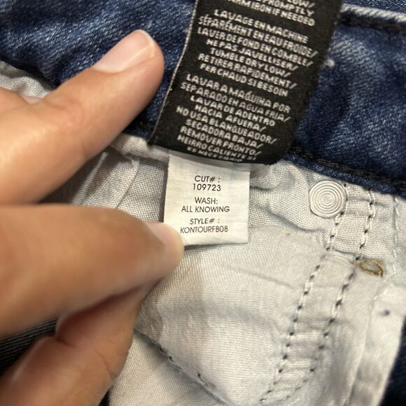 Kendall + Kylie The Contour High Rise Jeans Women's 9/29 Blue Classic Skinny Leg - Picture 6 of 10